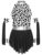 YEAHDOR Girls Prehistoric Cave Outfit Leopard Print Patchwork Metallic Leotard Invisible Zipper Built-in Briefs Dress Cow 6