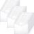 Yeaqee 100 Pcs Binder Pockets 11 Holes, Clear Poly Binder Envelopes with Hook Loop Closure and Label Pocket, Fits 8.5×11 Letter Size for 2/3/4 Ring Binders, Back to School Supplies