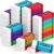 Yeaqee 100 Pcs Pencil Eraser Bulk with Crayon Pattern Package, White PVC Small Block Erasers for Back to School Classroom Rewards Prize Gifts Drawing Writing Stationery Supplies, 1.57 x 0.7 x 0.3 Inch