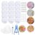 Yeaxxsqy Stress Ball Making Kit DIY Stress Ball Skin Transparent Empty Shells Complete with Plugs & Zip Ties for Custom Fidget Toys & Relief