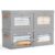 Yecaye 4 Pack Closet Storage Bins with Lid, Clothing Storage Bins, Grey