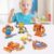 YECHISY Wooden Snap-Together Building Toys: STEM Building Blocks, Robot Take Apart Playset, Fine Motor Skill Montessori Snap Bots for Kids, Creative Boys & Girls Birthday Back to School Xmas Gift