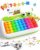 Yeeammk POP&Spelling Learning ABC Letter,Toddler Screen-Free with Bright Colors Interactive Educational Sensory Toys,Incluedes 118 Words Perfect for ON THE GO/Pre-School/Kindergarten
