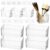 yeesport 8 PCS Cabinet Door Organizer Bins, Clear Plastic Wall Mount Hanging Storage Baskets with Adhesive Hooks, Bathroom Fridge Kitchen Pantry Under Sink Drawer Organizer with Drain Holes
