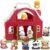 YEGEER Big Red Barn Farm Animal Playset