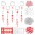 YELARXI Bead Keychain Making Kit, DIY Beadable Keychain Bars Making Alphabet Letter Key Rings Craft Set Heart Shaped Keyring Colorful/Baseball & 564 Pcs -for(Bag Charm/Gifts/Party Favor)