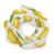 Yellow Lemon Chiffon Scrunchies for Women