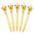 Yellow Monster Gel Pens 0.5 mm Black Ink, Cute Textured Monster Retractable Pens, 6 in, 5 Pack