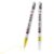 Yellow Paint Pen, 2 Pack 0.7mm Extra Fine Tip Oil Based Waterproof Marker, Permanent Marker for Metal Wood Plastic Rubber Paper Fabric Stone, Precision Touch Up Pen for Car Scratch Model Art Craft