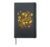 Yellow Wildflower Graphic Botanical Bouquet Vintage Floral Hardcover Journal, Black
