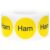 Yellow with Black Ham Circle Dot Adhesive Stickers, 1 Inch Round Labels, 500 Total Stickers