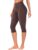 YEOREO Ease Womens Workout Capri Leggings Hidden Scrunch Gym Yoga Pants