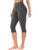 YEOREO Ease Womens Workout Capri Leggings Hidden Scrunch Gym Yoga Pants