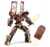 Yerloa Ice Cream Transforming Toy, 2 in 1 Popsicle Robot Toys for Kids Toddler Fun Deformation Robot Action Figure, Christmas Birthday Gift Toys for Boys Girls 3-8 (Brown)