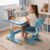 YESBAY Kids Desk and Chair Set, Height Adjustable Study Table with Storage