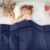 yescool Navy Weighted Blanket 5 Pounds Cooling Weighted Lap Blanket, Heavy Blanket for Sleeping, Weighted Throw Blanket Gifts for 40-60lbs, 36″x48″