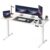 YESHOMY Electric Standing Desk, 55 x 24 Inches Adjustable Height Sit Stand Desk, LED Memory Control Panel