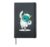 Yeti Monster listens to Music and dances in Winter Hardcover Journal, Black