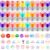 Yexiya 30 Pcs Self Inking Teacher Stamps, Grading & Motivational Feedback Stamps for Homework Classroom Supplies, Round Compliment Stamp, Back to School Gifts(Basic Praise)