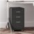 YHdtUO Office Storage File Cabinet, Three Drawers Metal Mobile File Cabinet, with Lock, File Cabinet, Home File Cabinet,