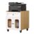 YHdtUO Rolling Lateral File Cabinet with Wheels Thickened Board Storage for Home Office Rounded Corner Desi,Natural-60 * 50 * 58cm