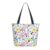 YHGFFDLI Daily Errands Tote Bright Scandinavian Floral Print City Bag