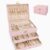 YhiraJorlyn Jewelry Organizer Box for Women, 3-Layer Large Jewelry Organizer and Storage with 2 Drawers, Jewelry Organizer for Necklaces Rings Earrings Bracelets, Lockable, Modern,Gift Idea(Pink)
