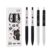 Yhplxyuus Transforming Design Ball Pen with Flows Interactive Press to Change Face Gel Pen 4pcs for Journaling Left Handed Friendly Gel