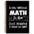 Yhtrg Funny Math Notebook, A Day Without Math Is like Just Kidding I Have No Idea Spiral Journal Notebook, Funny Gift for Teacher, 5.5×8.3 Inch