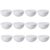 YHXiXi 12PCS 2Inch Pure White Foam Hemispheres for Model Making Holiday and Party Decorations