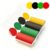 Yichageebo Set of 100 1 Inch Opaque Plastic Learning Counters Mini Poker Chips Game Tokens with Storage Box (4 Colors-Red,Yellow,Black,Green)