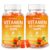 Yidout Orange Flavor Vitamin K2 Gummies for Adults – Bone & Heart Health Support – Non-GMO, Gluten-Free, Vegan, No Artificial Colors – 120 Count，60-Day Supply