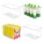 YIHONG 4 Pack Clear Storage Bins, Pantry Organizer Bins with Handle, XL