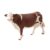 Yiju Cow Figurine Toy Figure Animal Model Decorative Ornament Designed with Realistic Details in Pp Suitable for Children Party Favors Desktop Decoration, Style B