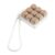Yiju Keyboard Silicone Lanyard Button Keychain Phone Chain Charm with Sleek PC Material for Finger Relaxation Suitable for T, Brown
