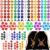Yilloog 105 Pcs Dice Sets Bulk with Drawstring Bag Polyhedral Dice Sets Multi Role Playing Table Game D4 D6 D8 D10 D% D12 D20 (Basic Style)