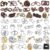 Yilloog 48 Pcs 3D Metal Puzzles Difficult Metal Brain Assortment for Adults Highly Hard Brain Iq Logic Test Disentanglement for Mind Challenge(Traditional)