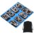 Yilloog Metal Wire Puzzle Set of 8 with Pouch, Brain Teaser Puzzles IQ Test Ring Disentanglement Unlock Interlock Game Trick Metal for Party Favor Challenge(C Style)