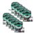 YILMVANY 12mm Black on Green Label Tape SC12GW LK-4GBP Compatible with LabelWorks 400 Label Maker