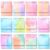 Yinder 24 Pcs Inspirational Sticky Notes Gifts, Thank You, Water Color