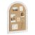YINGXUN Arched Cork Pin Board, Beaded White Wooden Frame, 16 x 24 Inches