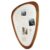 YINGXUN Asymmetrical Arch Linen Fabric Pin Board, 30 x 19 Inch