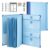 YINOSUNDAY Important Document Organizer, in Case I Die Binder Organizer with Labels, Folio Folders with 12 Pockets, Acid-Free Folder for Documents, Certificates, Passports, Wills, Photos, and Letters