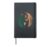Yin Yang Bamboo Harmony Zen Symbol Yoga Art For Women Men Hardcover Journal, Black