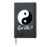 Yin Yang Symbol Tai Chi Hardcover Journal, Black
