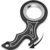 YIPUKIYI New Keychain Spinner Fidget Keychain Fidget Ring Metal Key Chain Spinner Fidget Spinner Keychain Toy for Man Women and Kids (Luxury Black)