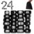 YISHIDANY 24pcs Black Large Fridge Magnets Stones Science Kit, Irregular Polished Magnetic Whiteboard Locker, Home Kitchen Refrigerator Magnets, Neat Perfect Decorations Gifts Teacher Researcher