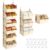 Yiyiring Hanging Closet Organizer 6 Tier Clothes Hanging Shelves with Hooks Zipper, Fabric Storage Bins Space Saving Closet System Collapsible Basket for Sweater Handbags, Laundry Bedroom Rv Dorm Home