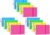 YIZUUN Index Cards 3×5, Flash Cards with Ring, 200 PCS, Ruled Note Cards, Flash Cards for Studying, 12 Packs of 50 sheets, 3×5 Note Cards for Office, Home, College