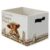 Yjeslw Rustic Farmhouse Western Highland Cow Floral Storage Bins Box Basket